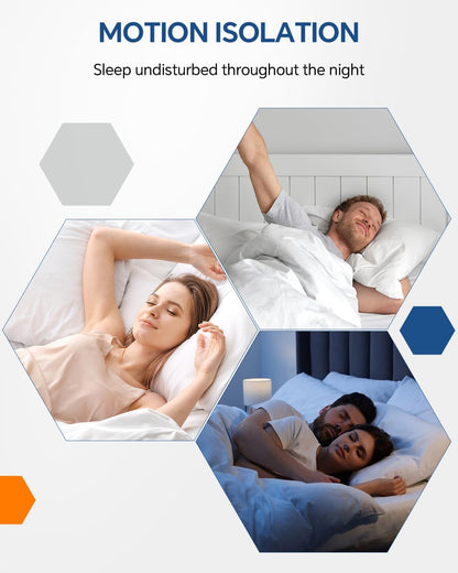 Dual Layer 4 Inch King Size Memory Foam Mattress Topper | 2 Inch Soft Pillow Top Mattress Pad Cover and 2 Inch Gel Memory Foam for Pressure Relief, 2-In-1 Design for Comfort & Support8