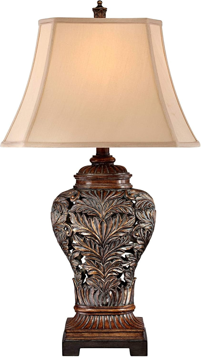 leafwork-32-1-2-table-lamp-large-bronze-brown-vase-cottage-rectangular-shade-traditional-wood-living-room-bedroom-bedside-nightstand-house-office-home-family-tan-end