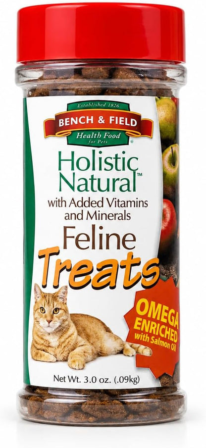 Bench & Field Holistic Natural Healthy Kitty Cat Treats | Crunchy Fish-Shaped Bites | Delicious Seafood Flavored Snack, 3-Ounce (Pack of 3 Bottles)12