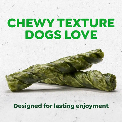Greenies Occupy Twists Regular Breed Dog Treats, Chicken Flavor, 6 Count | Regular Breed Size (25-50 Lbs), Rawhide-Free, Promotes Calmness, Cleans Teeth, No Artificial Flavors, 8.65 Oz. Pack3