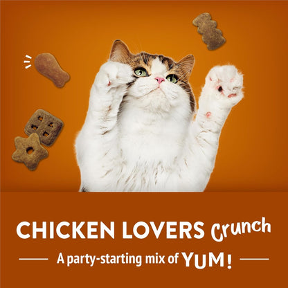 Purina Friskies Party Mix Chicken Lovers Crunch with Real Chicken Cat Treats - 30 Oz Canister2