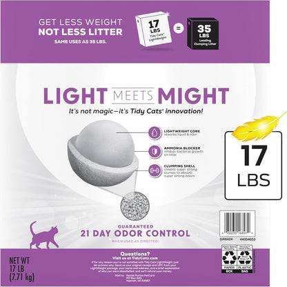 Purina Tidy Cats Lightweight with Glade Clean Blossoms Multi-Cat, Clumping, Low Dust, Scented Cat Litter - 17 Lb. Box8