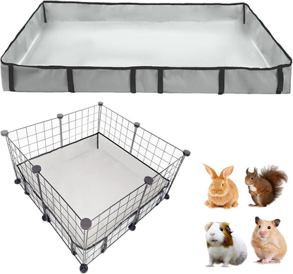 DZWLKJ Guinea Pig Cage Liner Tarp Bottom Waterproof and Washable.Available in 22 Sizes. Base Also for Rabbits, Bunny, Chinchesillas, Hedgehog, Ferrets and Other Small Animals(24X48 Inches)10