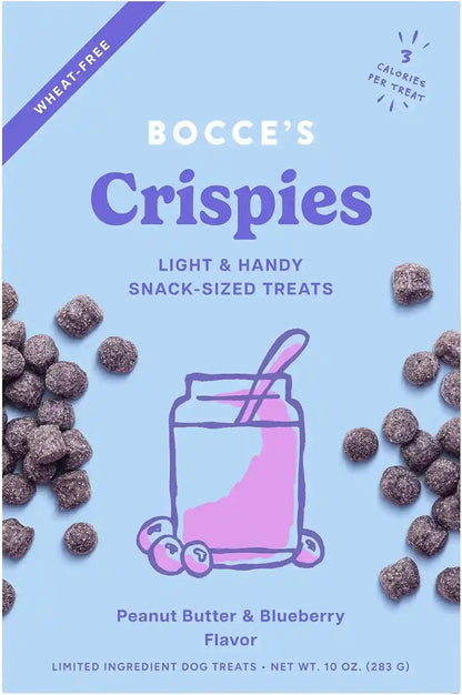 Bocce'S Bakery PB + Blueberry Crispies Low-Calorie Wheat-Free Dog Treats, 10 Oz1