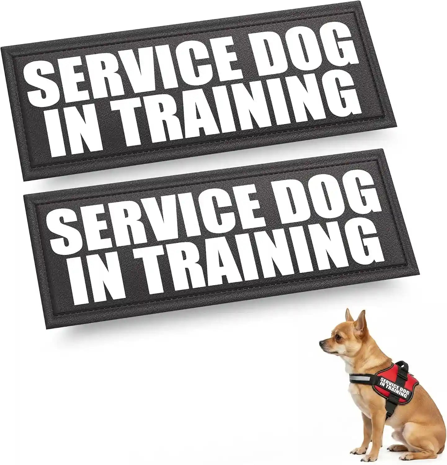 industrial-puppy-emotional-support-dog-patch-reflective-xs-1-x-2-75-in-clear-visibility-durable-vest-patches-for-identification-compatible-with-hook-loop-vest-gear-xs-1x2-75-inch
