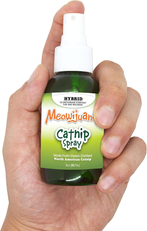 Meowijuana Premium Catnip Spray for Cats, 3 Oz | High Potency | Organic Catnip Oil Spray for Cats, 3 Oz; Redirects Scratching, Revives Toys; Made in USA, Safe for Multi-Cat Homes5