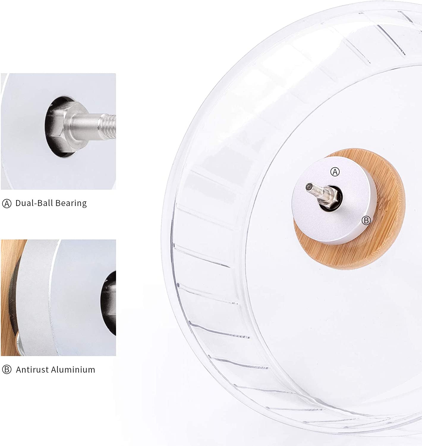 niteangel-super-silent-hamster-exercise-wheels-quiet-10-inch-running-wheel-can-10-6-13-4-adjustable-height-no-bend-back-spinner-running-for-dwarf-syrian-hamster-gerbils-mice-or-other-small-animal