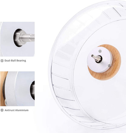 Niteangel Super-Silent Hamster Exercise Wheels: Quiet 10 Inch Running Wheel | Can 10.6-13.4" Adjustable Height - No Bend Back Spinner Running for Dwarf Syrian Hamster Gerbils Mice or Other Small Animal7