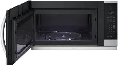 2.1 Cu. Ft. 30 In. Width Printproof Stainless Steel 1,050-Watt Smart Over-The-Range Microwave Oven with Extendavent 2.04