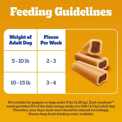 Pedigree Mini Jumbone Small Dog Treats, Beef Flavor, 35 Count | Bone-Like Exterior, Meaty Center, Long-Lasting Chew, for Toy and Small Dogs 5-15 Lbs, Developed with Waltham Science7