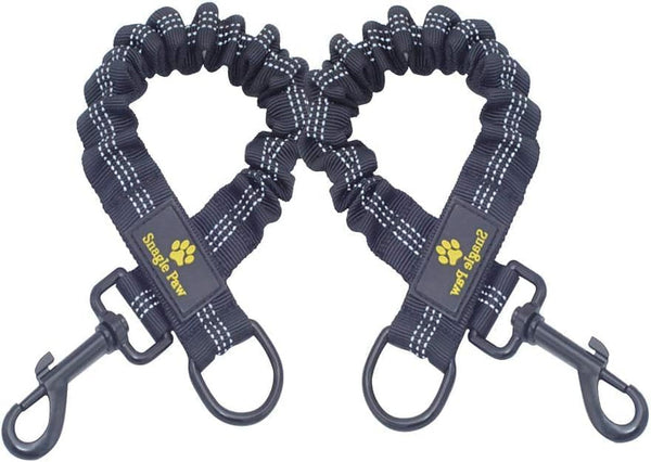 Bungee Dog Leash Extension Attachment, 18” Shock Absorbing Lead Extension Absorber, Prevent Injury on Arm and Shoulder & save Dogs from Getting Hurt, Great for Bicycle, Running, Walking1