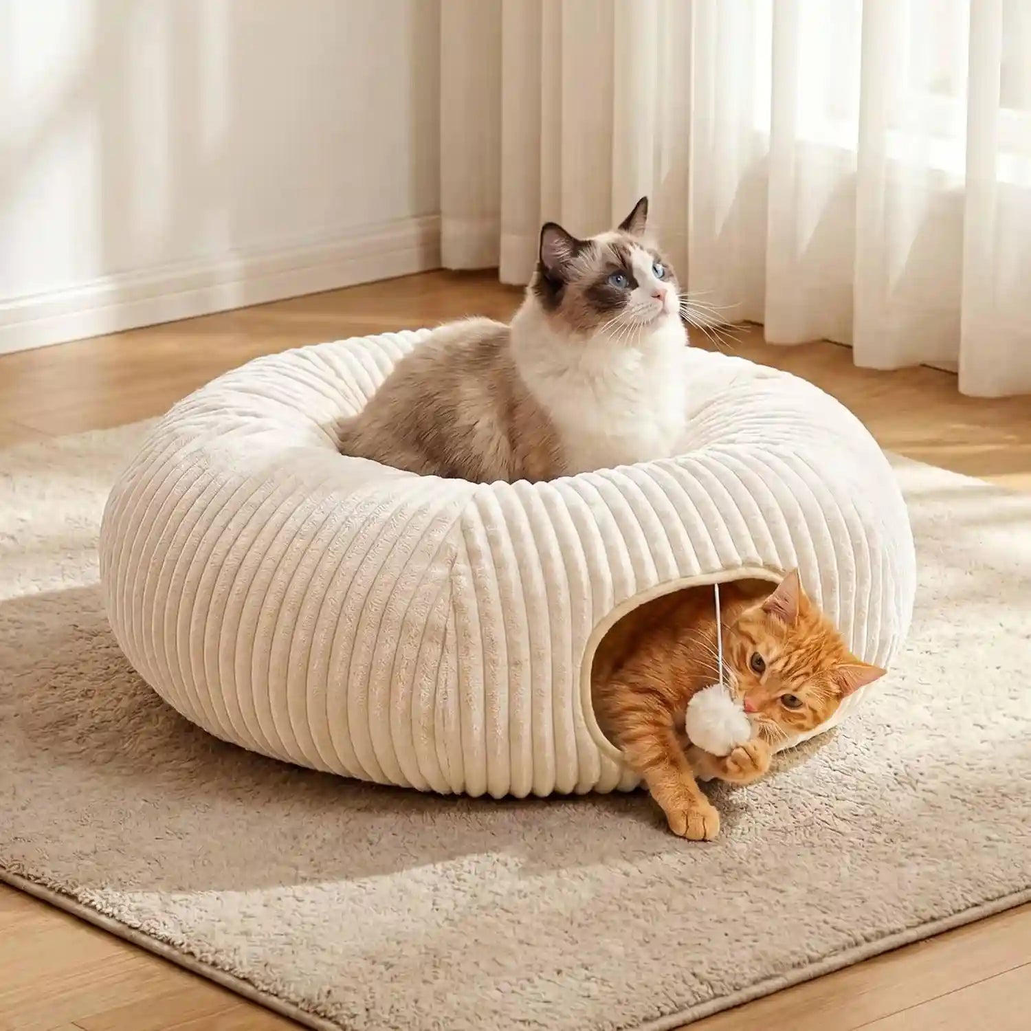 cat-tunnel-bed-with-40-pcs-interactive-cat-toys-cat-tube-with-kitten-toys-for-indoor-kittens-collapsible-play-tunnel-white