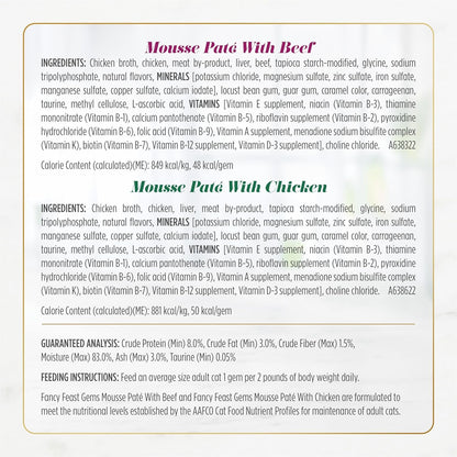 Purina Fancy Feast Gems Salmon Variety Pack Wet Cat Food, 4 Oz, 12-Pack6
