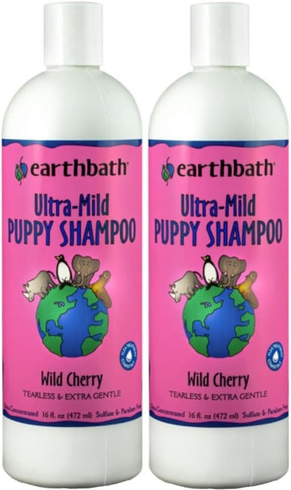 Earthbath Ultra-Mild Wild Cherry Puppy Shampoo, Made in USA, 16 Oz (1 Pack) | Extra Gentle & Tearless Dog Shampoo, Deodorizing Dog Wash, Cruelty Free Puppy Supplies10