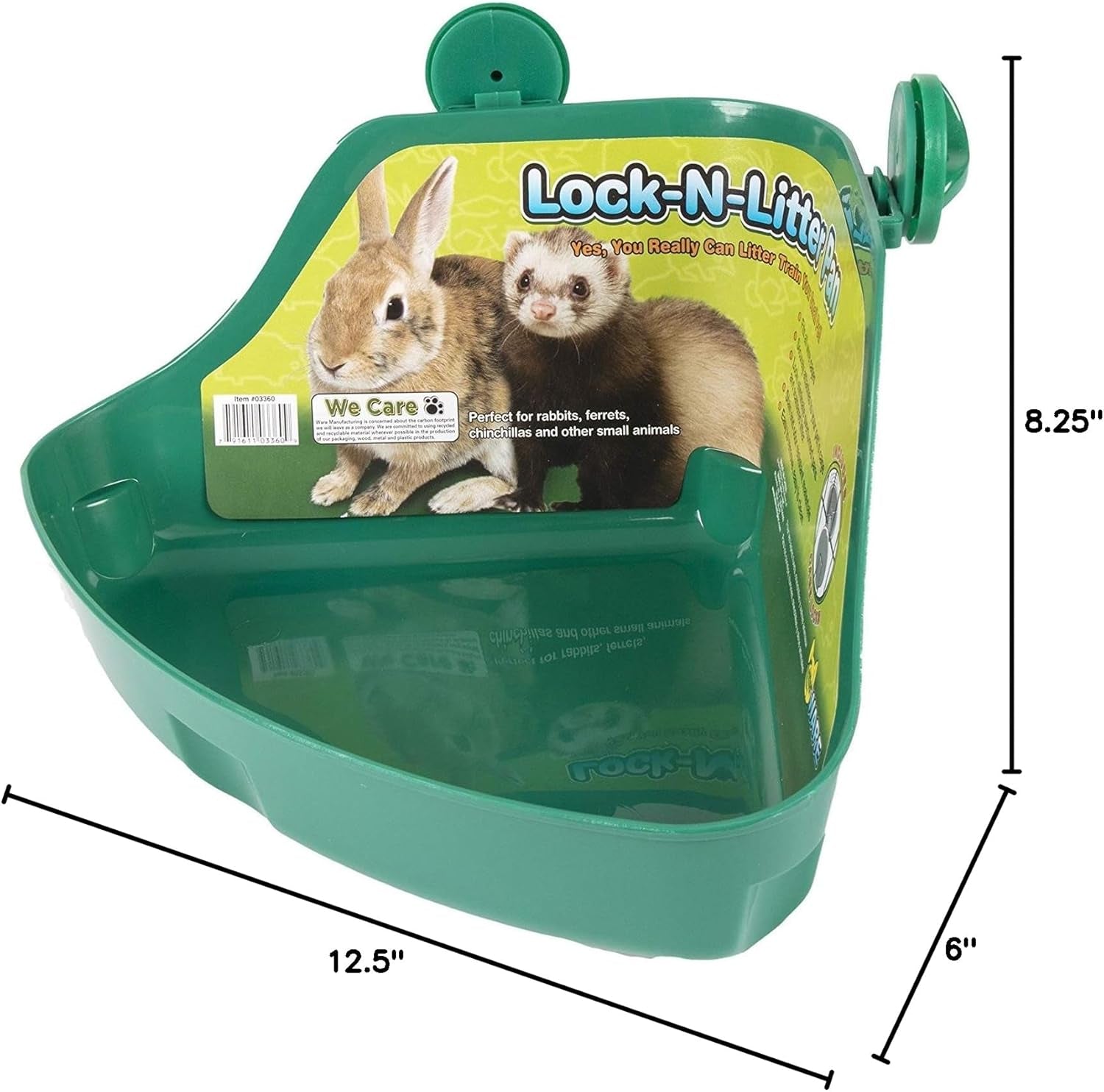 ware-manufacturing-2-pack-plastic-lock-n-litter-pan-for-small-pets-size-regular