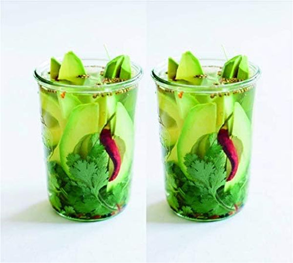 Canning Jars 742 Mold Jars Made of Transparent Glass - Eco-Friendly Canning Jar - Storage for Food, Yogurt with Air Tight Seal and Lid - 1/2 Liter Tall Jar Set - (2 Jars)6
