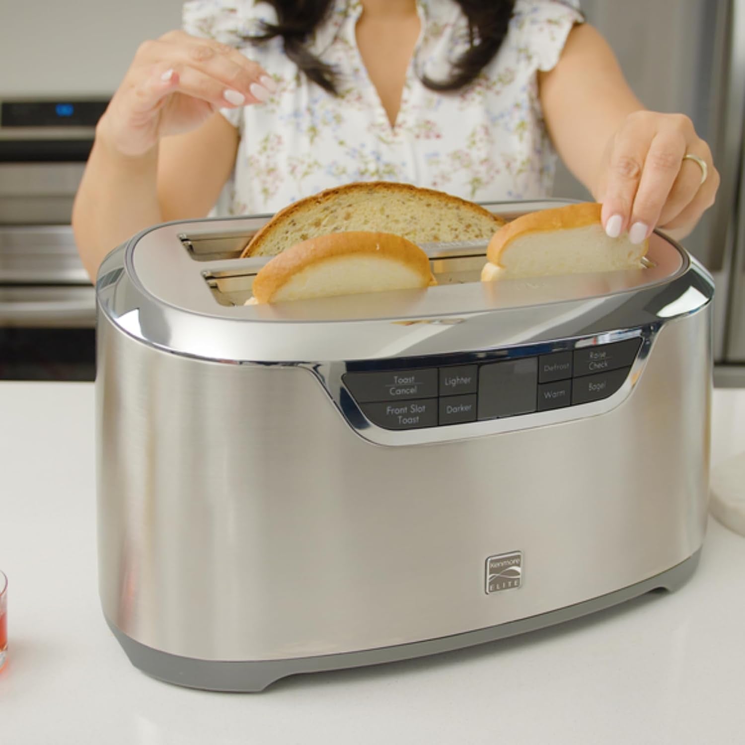 kenmore-elite-toaster-4-slice-wide-slot-countertop-stainless-steel-auto-lift-toasters-grill-or-toast-bread-bagel-buns-commercial-easy-tray-clean-function-with-compact-pop-up-tostadora-de-pan