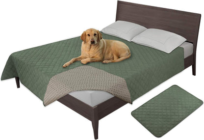 Easy-Going 100% Waterproof Dog Bed Cover, Non-Slip Pet Blanket for Furniture, Washable Couch Cover, Repleasement Sofa Cover (68X82 In,Gray)30