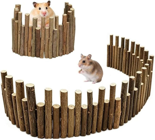 Hamiledyi Hamster Suspension Bridge 21.7 X 2.8 Inch Rat Long Bendy Bridge Wooden Climbing Ladder Cage Accessories for Syrian Hamster Gerbil Mouse Rat11