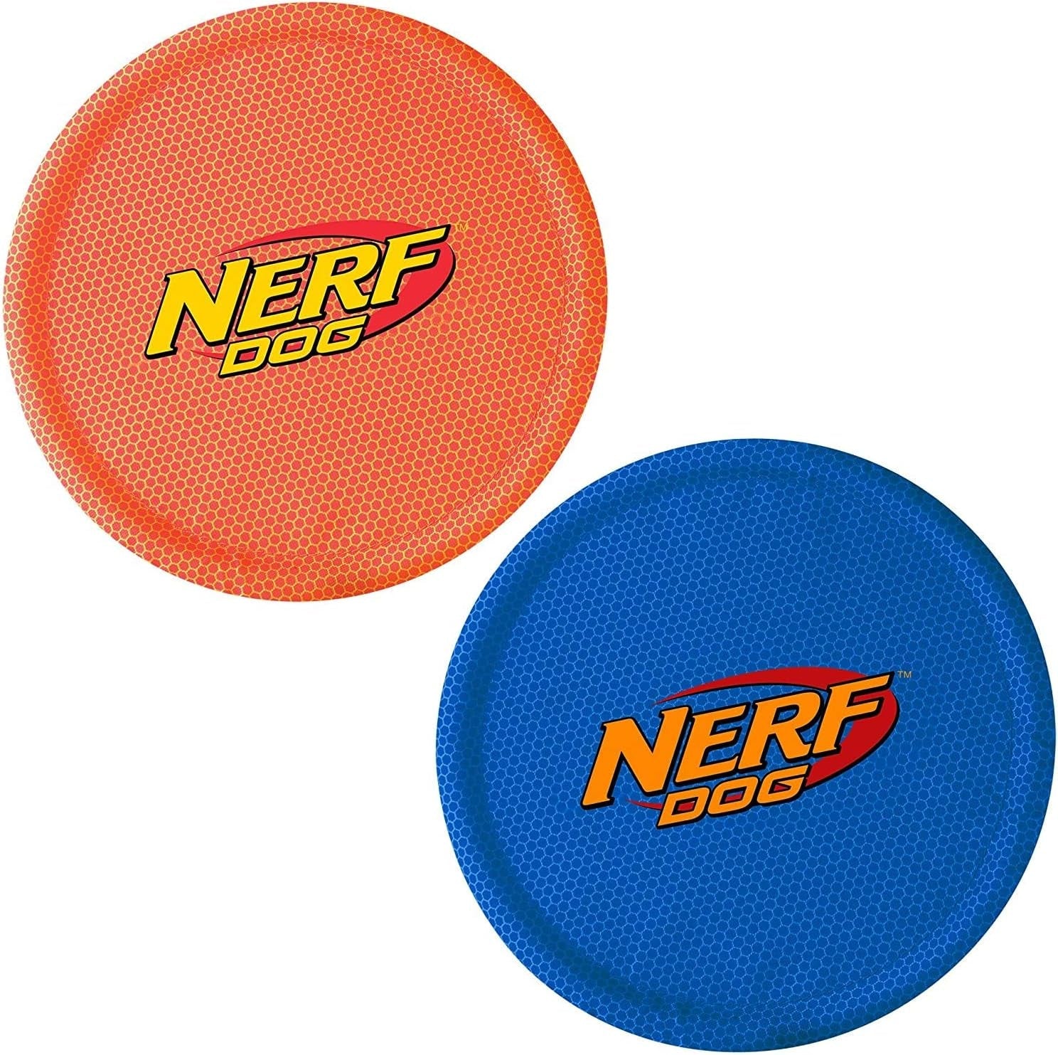 nerf-dog-nylon-flyer-dog-toy-flying-disc-lightweight-durable-and-water-resistant-great-for-beach-and-pool-9-inch-diameter-for-medium-large-breeds-single-unit-red