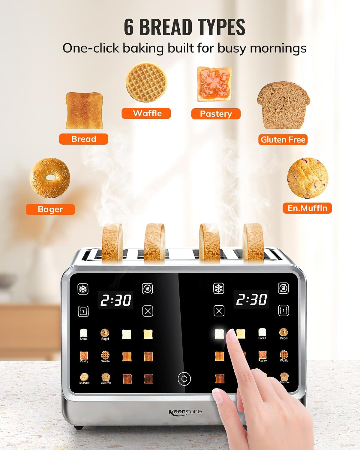 toaster-4-slice-with-touchscreen-memory-function-single-slot-focus-1800w-smart-digital-toaster-for-ultimate-control-wide-slot-to-reheat-defrost-bagels-bread-waffles-stainless-steel
