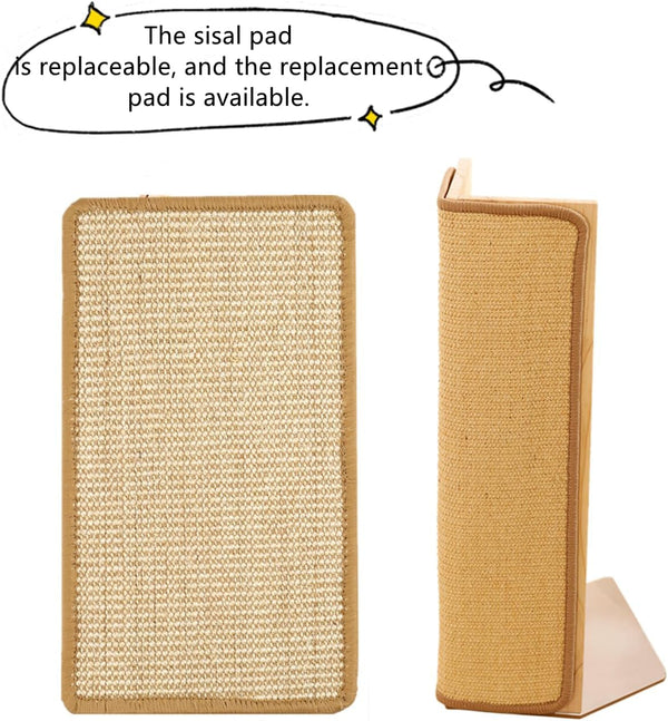 SHENGOCASE 2-Pack 24.5" Tall Sofa Couch Corner Cat Sisal Scratcher, Scratching Post,Scratch Post, Couch Protector, Replaceable Scratch Pad Mat6