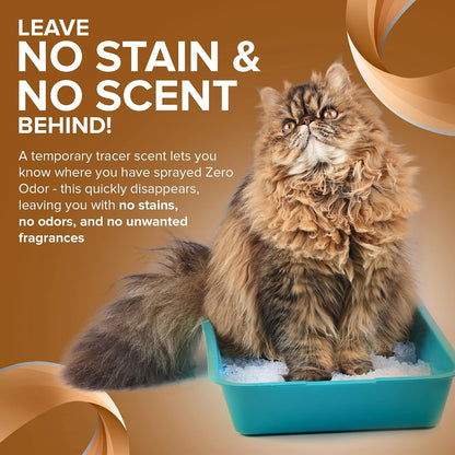 Zero Odor - Pet Stain Remover & Odor Eliminator - Permanently Remove Stain & Odor with Patented Technology Best for Carpet, Furniture, Floors, Pet Bed– Look and Smell Great, 16Oz (Over 400 Sprays)9