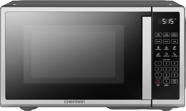 Countertop Microwave Oven 0.9 Cu. Ft. Digital Stainless Steel Microwave 900 Watt with 6 Presets, Eco Mode, Mute Option, Memory Function, Child Safety Lock, Kitchen, Home, Dorm Essentials1