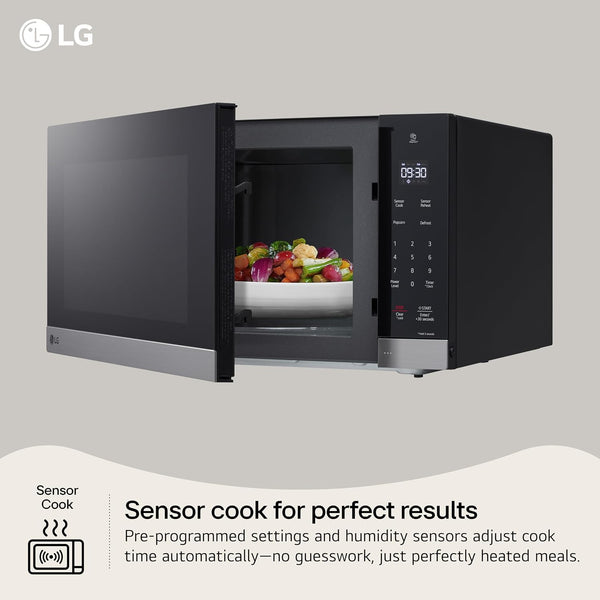 LG Countertop Microwave, 2.0 Cu. Ft., Stainless Steel, 23.9X13.6X19.8 Inches, Smart Inverter, Sensor Cooking, 1200 Watts3