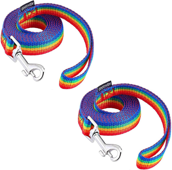 AMAGOOD 6 FT Puppy/Leash, Strong Traditional Style with Easy to Use Collar Hook, Great for Small, Medium and Large Dogs (5/8In X 6 Ft, Purple)46