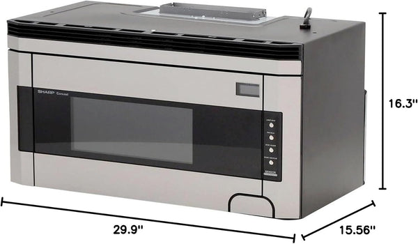 R1514TY 1-1/2-Cubic-Foot 1000-Watt Over-The-Range Microwave, Stainless | 1.5-Cu. Ft. Over-The-Range Microwave Oven, 1000W, Stainless Steel, Concealed Control2