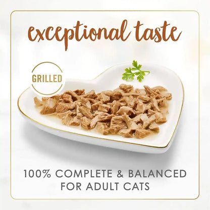 Purina Fancy Feast Grilled Wet Cat Food Liver and Chicken Feast in Wet Cat Food Gravy - (Pack of 24) 3 Oz. Cans3