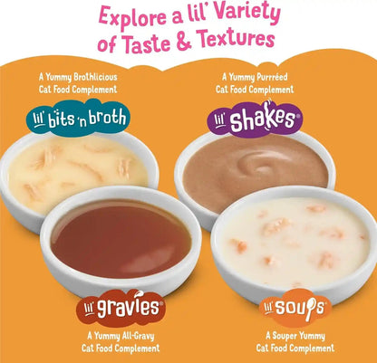 Purina Friskies Grain Free Lickable Cat Food Toppers Lil’ Soups with Sockeye Salmon in Chicken Broth - (Pack of 8) 1.2 Oz. Cups9