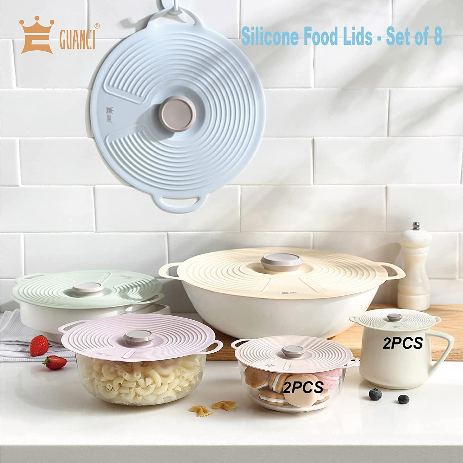 silicone-lids-for-bowl-8-pack-microwave-splatter-cover-with-6-sizes-reusable-heat-resistant-lids-fits-cups-bowls-plates-pots-pans-skillets-stove-top-oven-fridge-dishwasher-safe