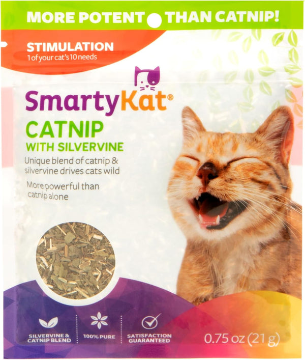 Smartykat Natural Catnip Canister, 100% Natural Cat Nip for Cats, Premium Dried Catnip for Indoor Cats, Positive Training Aid for Play and Exercise, Resealable Shaker Bottle, 2 Ounces9