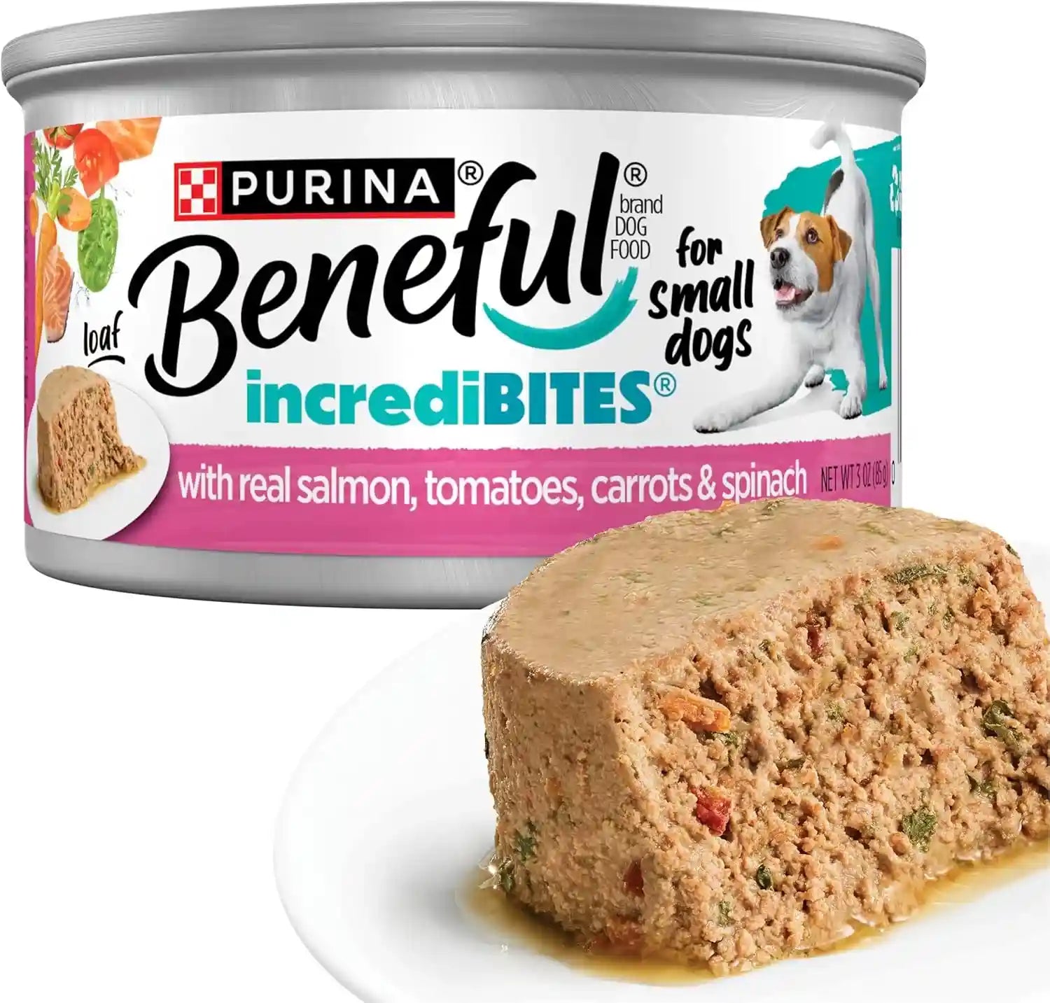 purina-beneful-small-breed-wet-dog-food-variety-pack-incredibites-loaf-chicken-beef-and-salmon-flavors-2-packs-of-12-3-oz-cans