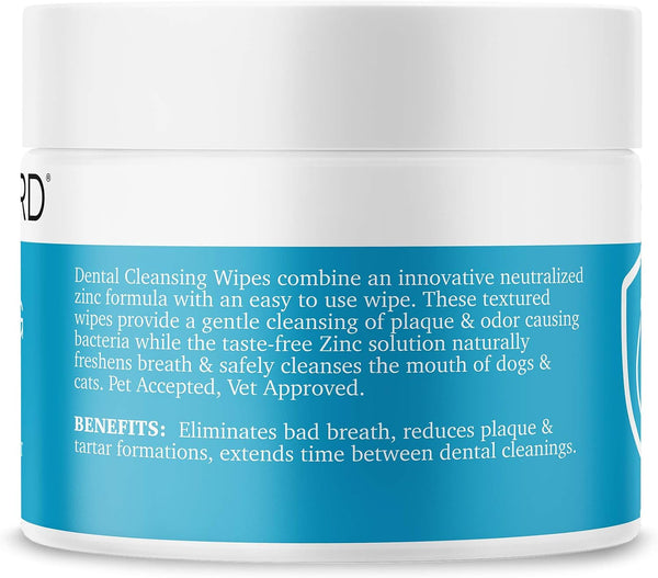MAXI/GUARD Dental Cleansing Wipes for Dogs, Cats, Horses and Companion Animals (100 Wipes), Light Blue/White2