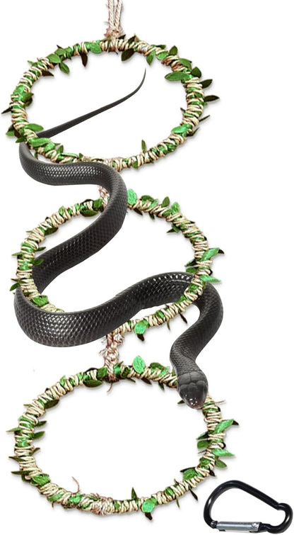 Snake Climbing Rings for Ball Python- Enclosure Accessories – Reptile Habitat Decor, Climbing Branches & Bedding for Ball Python, for Corn Snake Enhancement Ring Toys1