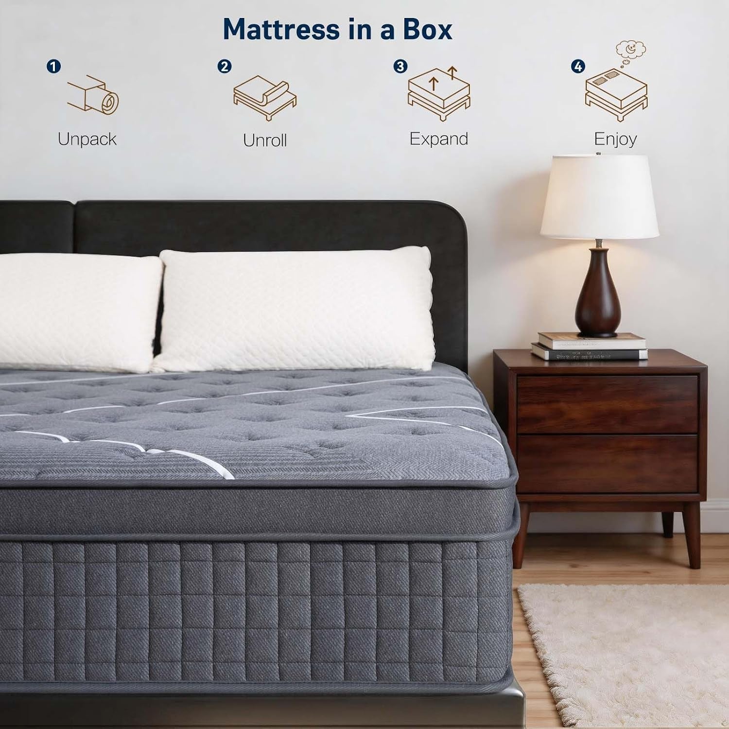 full-mattress-12-inch-luxury-hotel-level-hybrid-mattress-in-a-box-cooling-gel-memory-foam-upgraded-pocket-springs-enhanced-back-lumbar-hip-support-back-pain-relief-medium-firm-365-night-trial
