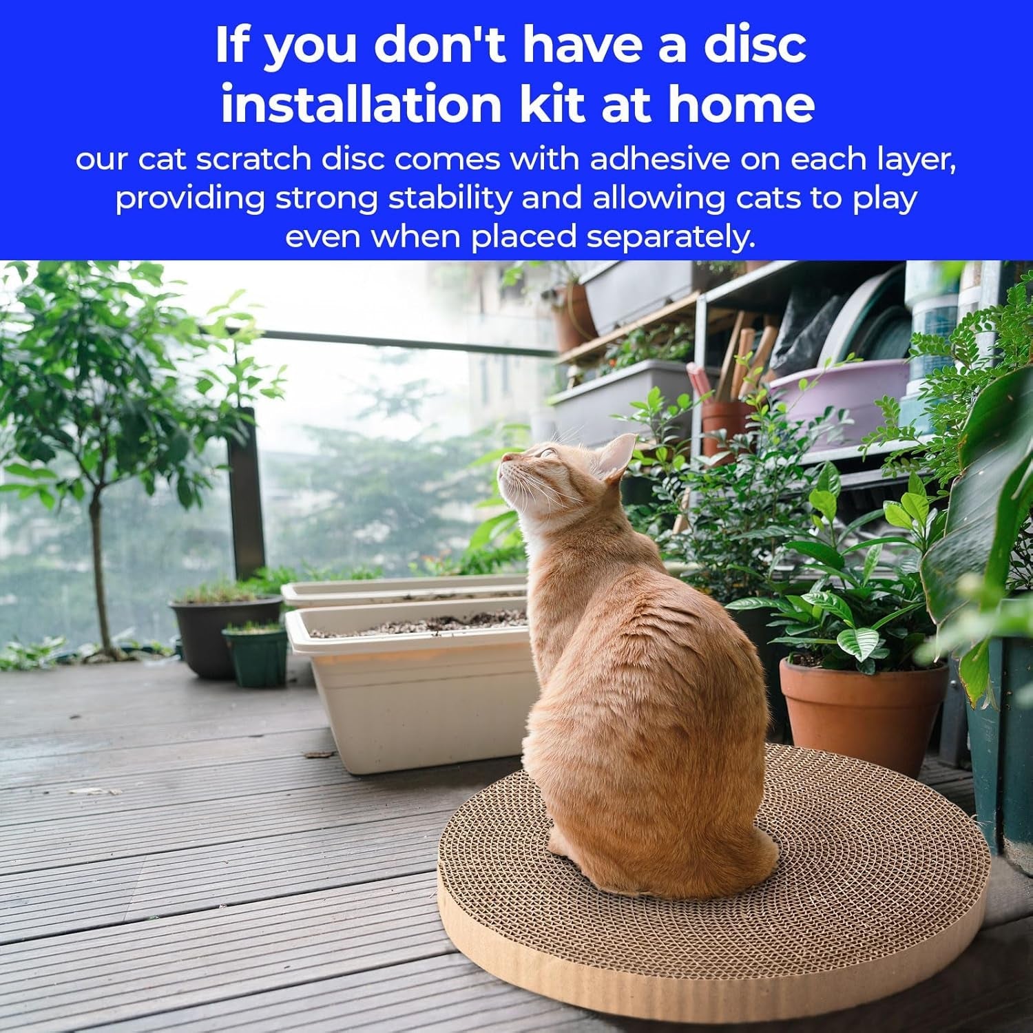 round-cat-scratcher-refill-10-inch-diameter-7-8-inch-thickness-cardboard-cat-scratcher-scratching-board-replacement-pads-2pcs-for-indoor-cats