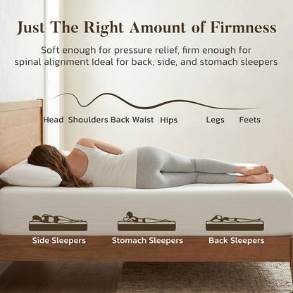 8 Inch Full Size Mattress, Memory Foam Mattress for Guest Room Dorm, Medium | Pressure Relief, Just-Right Medium Feel, Motion Isolation, 75"Lx54"W4