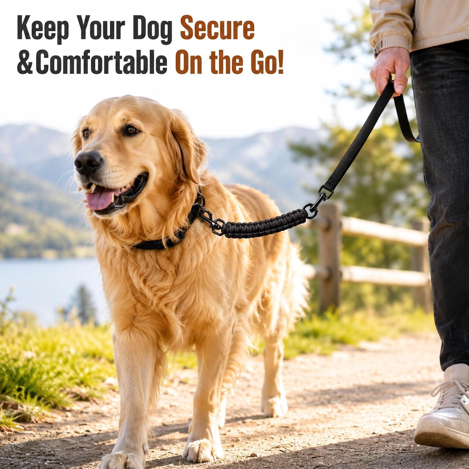amabro-handmade-dog-collar-safety-clip-heavy-duty-double-ended-8-66-black-handmade-gentle-leader-backup-safety-clip-strap-durable-leash-connector-accessory-compatible-dog-prong-collars-pet-harnesses