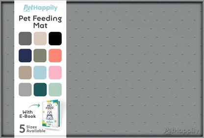 Dog Food Mat - Raised Edges Dogs Mat for Food and Water Prevent Spill, Waterproof Cat Food Mats Protect Floors, Easy Clean Dog Bowl Mats for Food and Water, Silicone Pet Feeding Placemats1