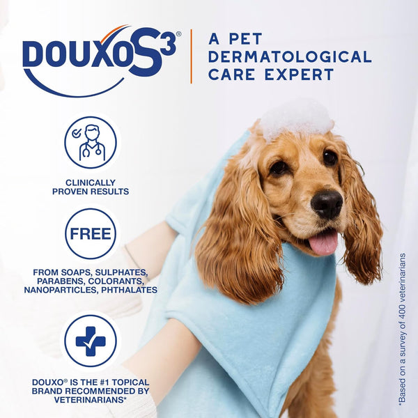 Douxo S3 PYO Medicated Dog Shampoo with 3% Chlorhexidine for Dogs – Antibacterial & Antiseptic Yeast Infection Treatment for Dogs & Cats, Clinically Proven, 6.7 Fl Oz | Antibacterial & Antiseptic Yeast Infection Treatment for Dogs & Cats, Clinically Proven, 6.7 Fl Oz4