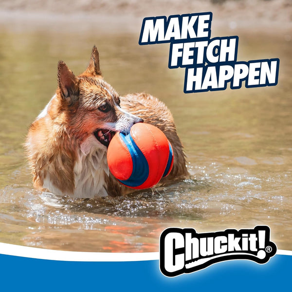 Chuckit! Kick Fetch Ball Dog Toy, Floats in Water, Large 8 Inch Diameter | Durable Rubber and Foam Build, Interactive Play Design, Great for Pool or Lake Sessions, Built for Big Breed Dogs Each Day7