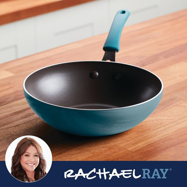 Cook + Create Nonstick Stir Fry Pan/Wok, 10.5 Inch, Agave Blue5