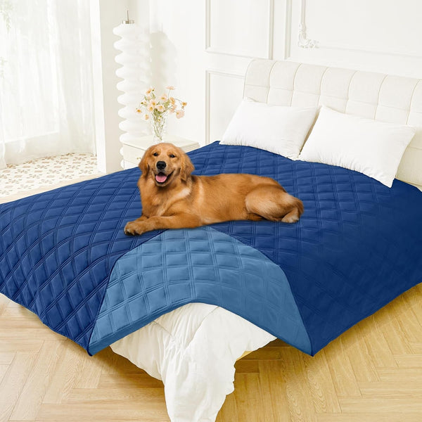Smiry Waterproof Dog Bed Cover, Reversible Pet Blanket for Sofa Couch | Soft Washable Dog Blanket, Leakproof Couch Cover for Dogs Cats & Furniture Protection, 52X82, Grey/Dark Grey39
