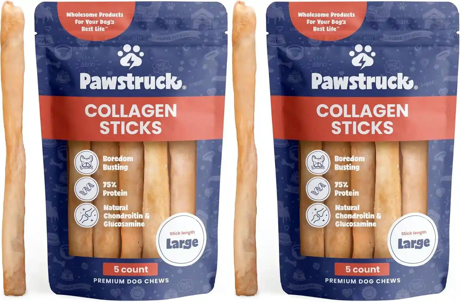pawstruck-natural-large-12-beef-collagen-sticks-for-dogs-long-lasting-rawhide-alternative-high-protein-treats-with-chondroitin-glucosamine-5-pack