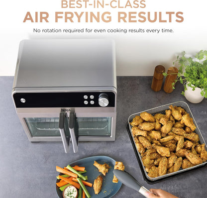Ninja French Door Premier Air Fry Oven, 10-In-1, Stainless Steel, FO103 | 450F Cyclonic Air, Pfas-Free Surface, Air Fry, Sear Crisp, Bake, Broil, Toast, Proof4