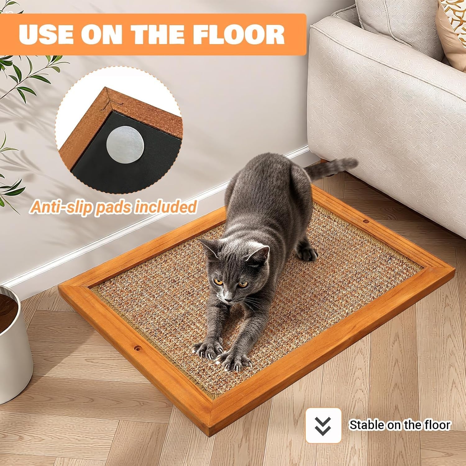 wall-mounted-cat-scratching-post-wooden-sisal-scratcher-for-indoor-cats-natural-wood-frame-with-durable-sisal-rope-surface-protects-furniture-easy-wall-mount-sturdy-for-large-cats